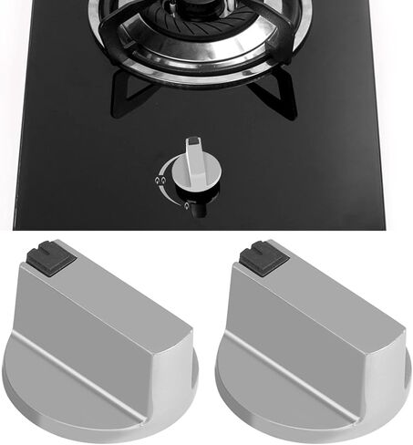 4Pcs Metal Oven Knobs Replacements Zinc Alloy Home Kitchen Gas Stove Knobs Cooker Cooktop Metal Oven Switch Control in Saudi Arabia