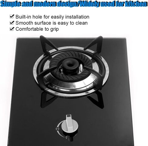 4Pcs Metal Oven Knobs Replacements Zinc Alloy Home Kitchen Gas Stove Knobs Cooker Cooktop Metal Oven Switch Control in Saudi Arabia