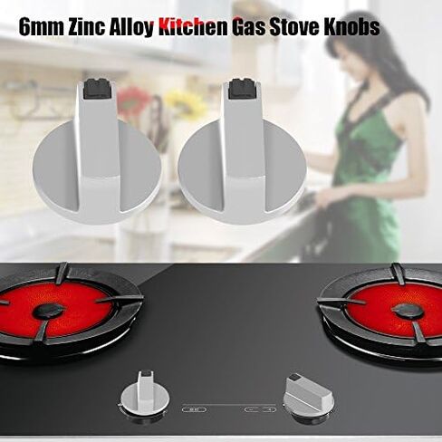 4Pcs Metal Oven Knobs Replacements Zinc Alloy Home Kitchen Gas Stove Knobs Cooker Cooktop Metal Oven Switch Control in Saudi Arabia