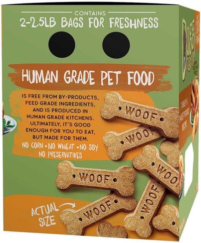 Doggy Delirious Turkey & Sweet Potato Flavor Dog Treats, 5 LBS, Human Grade Treats for Dogs, About 170 Bones in Saudi Arabia