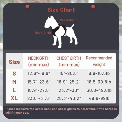 QQPETS No Pull Dog Harness: Reflective Adjustable Soft Padded Oxford Vest with Easy Control Handle for Puppy Small Medium Large Pet Outdoor Walking Training (X-Large, Black) in Kuwait