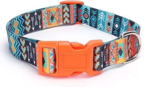 Cute Dog Collar for Small Medium Large Dogs, Large Dog Collar for Females and Male, Boy and Girl Dog Collars, Spring Dog Collar, Male and Female Dog Collars (L, Orange3) in Saudi Arabia