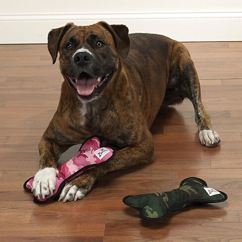 Zanies Toughstructable Bone Dog Toys, Green Camo, Small 6" in Saudi Arabia