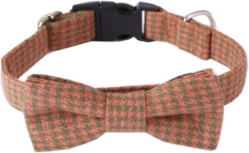 Love Dream Dog Collar Bow Tie Collar Soft & Comfy Bowtie Collars for Small Medium Large Dogs, Adjustable Dog Collar with Quick Release Buckle (S, Red) in Saudi Arabia