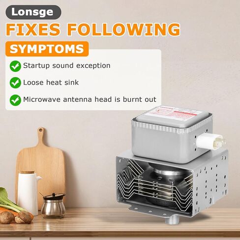 W10693025 ماجنيترون الميكروويف 2M253J متوافق مع فرن الميكروويف ويرلبول، 2M253J ماجنيترون الميكروويف يستبدل الأجزاء التالية WMH32519HB0 WMH31017FW0 WMH32519HV0 in Kuwait