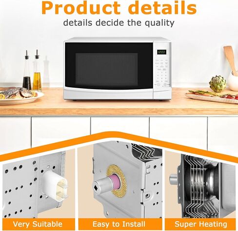 W10693025 ماجنيترون الميكروويف 2M253J متوافق مع فرن الميكروويف ويرلبول، 2M253J ماجنيترون الميكروويف يستبدل الأجزاء التالية WMH32519HB0 WMH31017FW0 WMH32519HV0 in Kuwait