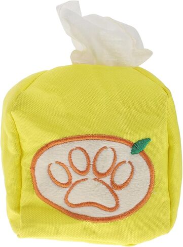 balacoo Pet Paper Towel Chew Toys for Puppies Calming Toys Chewing Toys for Dogs Pet Tissue Box Toy Dogs Slow Feeder Game Pet Supplies Puppy Sniffing Toy Dog Toy Dog Comforting Toy Yellow in Saudi Arabia