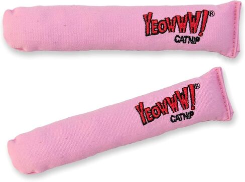 Yeowww! Pink or Blue Catnip Cigar Toys (2-Pack) (Pink) in Kuwait