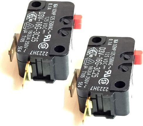 T&M Traders QSWMA168WRZZ Micro Switch Replacement for Jenn Air/Samsung/Sharp Microwave Door (2) in Saudi Arabia