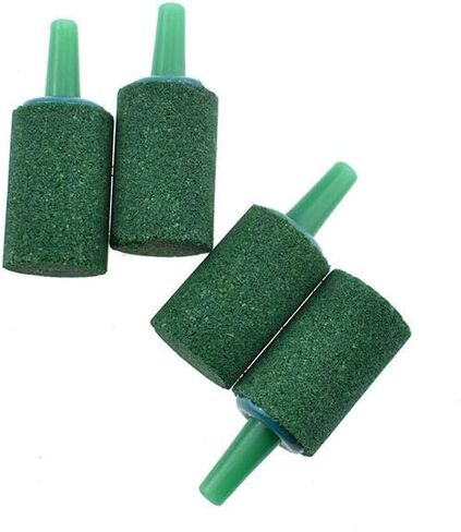50mm Diameter Air Stone Cylinder Provide Aeration Equal Bubbles Distribution Mineral Bubble Diffuser Airstones Multi Function Gley 4 Pieces for Aquarium Tank Air Pump Hydroponics in Saudi Arabia