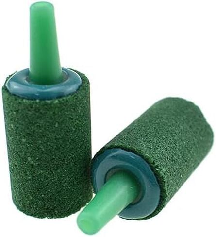50mm Diameter Air Stone Cylinder Provide Aeration Equal Bubbles Distribution Mineral Bubble Diffuser Airstones Multi Function Gley 4 Pieces for Aquarium Tank Air Pump Hydroponics in Saudi Arabia