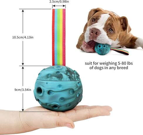 Dog Chew Toys Freezable for Boredom Anxiety Relief, Tough Safe Dental Aid Dog Interactive Toys Balls for Aggressive Chewers, Dog Toothbrush Slow Feeder Dog Chews, Keep Them Busy Long Lasting Dog Gift in Kuwait