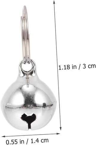 balacoo 24pcs Pet Bell Accessories Pet Bells Decorative Dog Bells Cat Collar Bell Ring Doorbell Wired with Chime Kitten Ornament Nativity Crafts Cat Supply Cat Accessory Dog Accessory in Saudi Arabia