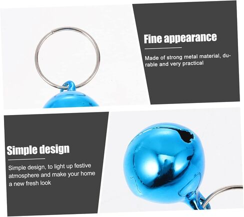 balacoo 24pcs Pet Bell Accessories Pet Bells Decorative Dog Bells Cat Collar Bell Ring Doorbell Wired with Chime Kitten Ornament Nativity Crafts Cat Supply Cat Accessory Dog Accessory in Saudi Arabia