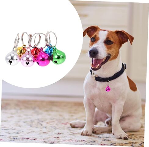 balacoo 24pcs Pet Bell Accessories Pet Bells Decorative Dog Bells Cat Collar Bell Ring Doorbell Wired with Chime Kitten Ornament Nativity Crafts Cat Supply Cat Accessory Dog Accessory in Saudi Arabia