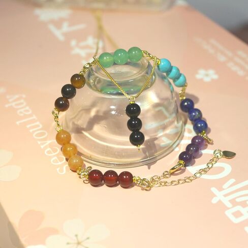 Protection Bracelet, Crystals and Healing Stones Bracelets Necklace Set Convert, Adjustable Triple Protection Jewelry Handmade Beaded, amethyst, obsidian, hematite (Gold-6mm-Triple Protection) in Saudi Arabia