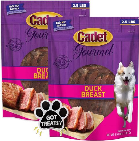 Cadet Duck Breast Gourmet Dog Treat 2 Pack with Exclusive Got Treats Paw Magnet for Car, Refrigerator, and More in Saudi Arabia