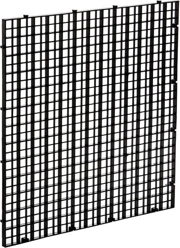 Okllen 12 قطعة حوض السمك مقسم قفص البيض البلاستيكي، عزل شبكة صينية سفلية، صينية مقسم شبكة قفص البيض البلاستيكية لتربية مختلطة الضوء، أسود in Kuwait