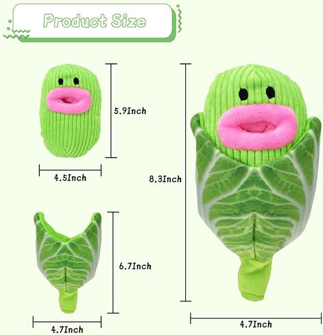 Vehomy Dog Corn Shape Squeaky Toy 2 in 1 Puzzle Puppy Toy Plush Dog Leakage Food Toy for Small & Medium Dogs Interactive Dog Chewing Toy for Teething with Crinkle Paper & Squeaker Corn in Saudi Arabia