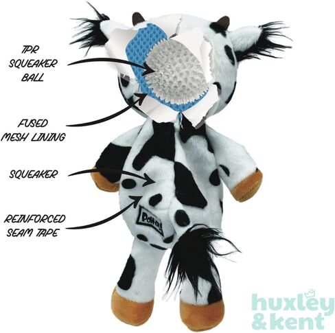 Huxley & Kent Slappies for Dogs | Ralphie Beaver (Small) | Christmas Holiday Dog Toy | Squeak & Shake Dog Toy | No Stuff Tummy with Squeaky TPR Ball in Head | Simulates Hunting Nature for Dogs in Kuwait