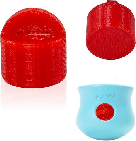 2 قطعة قابس للفتحة الموجودة في موزع حلوى لعبة الكلب بحجم L من Toppl (يجب أن يعمل على XL) سدادة لملحقات Toppl لـ Zogoflex Toppl، قابس للعبة Toppl Stopple Stuffer، أحمر in Kuwait