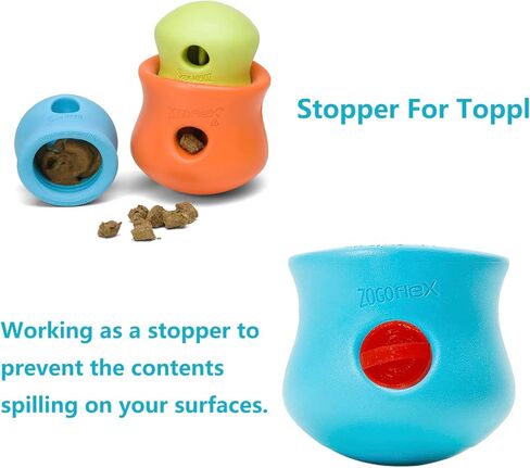 2 قطعة قابس للفتحة الموجودة في موزع حلوى لعبة الكلب بحجم L من Toppl (يجب أن يعمل على XL) سدادة لملحقات Toppl لـ Zogoflex Toppl، قابس للعبة Toppl Stopple Stuffer، أحمر in Kuwait