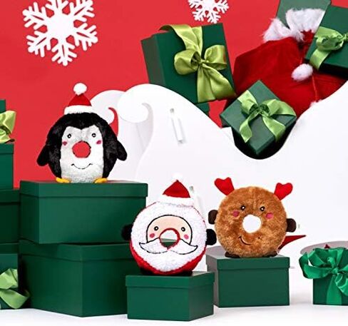 ZippyPaws - Holiday Donutz Buddies Squeaky Dog Toys - Santa in Kuwait