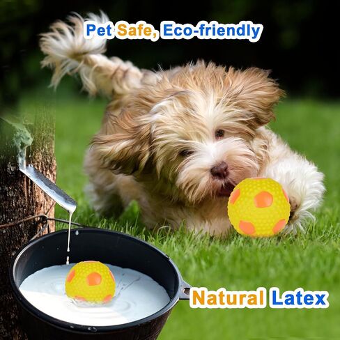 Dog Squeaky Toys Latex Squeak Balls Rubber Soft Chewing Fun Smile Toys Interactive Fetch Play Dog Balls for Puppy Small Pet Dogs (3 PCS)… in Saudi Arabia