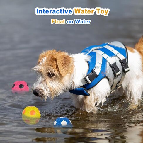 Dog Squeaky Toys Latex Squeak Balls Rubber Soft Chewing Fun Smile Toys Interactive Fetch Play Dog Balls for Puppy Small Pet Dogs (3 PCS)… in Saudi Arabia