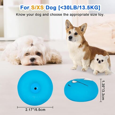 Dog Squeaky Toys Latex Squeak Balls Rubber Soft Chewing Fun Smile Toys Interactive Fetch Play Dog Balls for Puppy Small Pet Dogs (3 PCS)… in Saudi Arabia