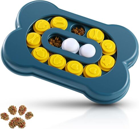 Puppy Dog Puzzle Toys, Dog Treat Puzzle for IQ Training & Mental Enrichment, Bone Shape Dog Enrichment Toy Gifts for Small Dog in Saudi Arabia