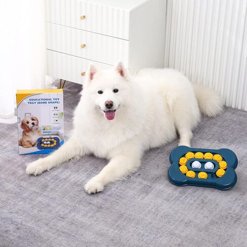 Puppy Dog Puzzle Toys, Dog Treat Puzzle for IQ Training & Mental Enrichment, Bone Shape Dog Enrichment Toy Gifts for Small Dog in Saudi Arabia