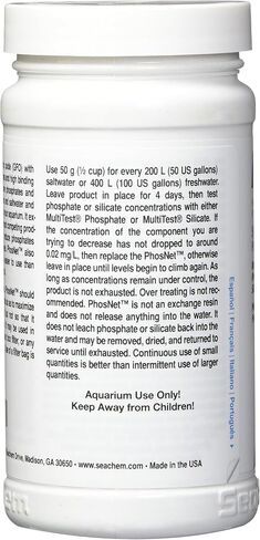 Seachem PhosNet Phosphate Silicate Remover Aquarium Filter Media, 250g/8.8oz (001443) in Saudi Arabia
