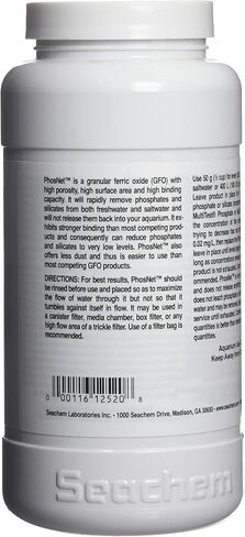 Seachem PhosNet Phosphate Silicate Remover Aquarium Filter Media, 250g/8.8oz (001443) in Saudi Arabia