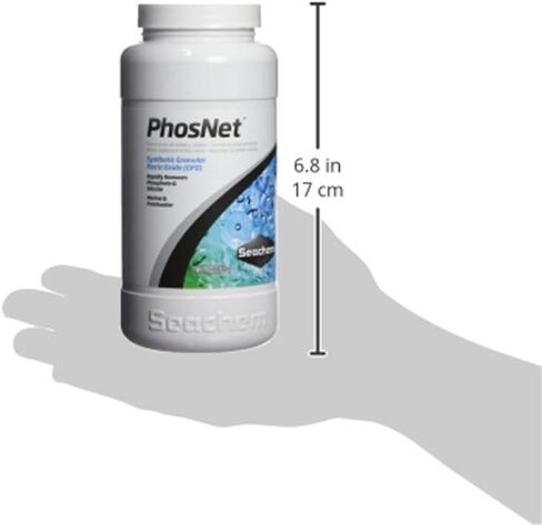 Seachem PhosNet Phosphate Silicate Remover Aquarium Filter Media, 250g/8.8oz (001443) in Saudi Arabia