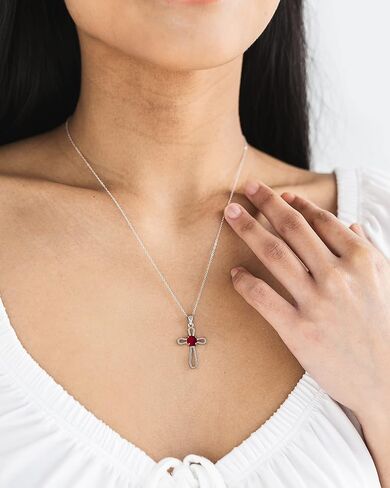 Bottled Up Designs Handmade Recycled Antique Bottles Sterling Silver At The Cross Necklace (Red Beer Bottle) in Kuwait