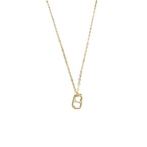 Soda Tab Necklace Silver Plated Obx Jewelry (Gold Chain/Gold Charm)