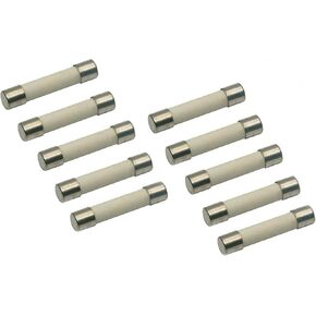(10 Pack) Microwave Replacement Fuse, 20A, 250V, Ceramic Line Fuse, Fast Blow Microwave Fuse