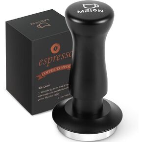 Espresso Tamper 53.3mm Coffee Tamper, Calibrated Dual Spring Loaded Barista Tamper with Stainless Steel Base, Comes with aluminum storage pad (53.3MM, Black)