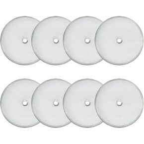 8 Pieces French Press Replacement Parts Stainless Steel Set, 6 Pieces 4in Universal French Press Screen, Containing Spiral Disk and Cross Disk for 34oz/3.75 Inch Wide French Press Coffee Press