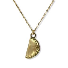 Colombia Necklace Empanada Pendant Colombian Souvenirs Pierogi or Dumpling Food Jewelry Latina gifts Latino Food Products
