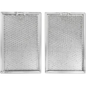 Microwave Filter Replacement 7.64" x 5.12" for GE WB06X10309 WB06X10359 WBb06X10608 Microwave Grease （2-pack）