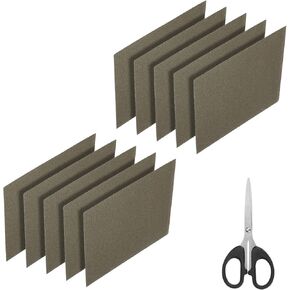 MECCANIXITY Waveguide Cover, 6"x6"x0.008" Mica Sheet, Mica Plates High Temperature 1050℃ Microwave Oven Repair Parts with Scissor for Microwave Oven, 10 Pack