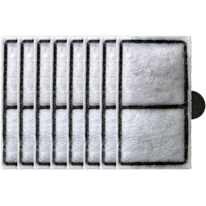 Filters Cartridges for Top Fin Cartridges, 8 Packs EF-S Fish Tank Filters, Aquarium Replacement Filter Cartridges (3.7in Lx2.1in W)