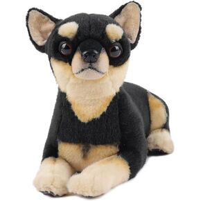 MY DOG - Chihuahua Black & Tan - Premium Dog Stuffed Animal - Lifelike & Realistic
