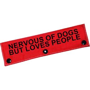 Funny Dog Leash Sleeve Nervous of Dogs But Loves People Dog Leash Wrap Sleeve Pet Birthday Gift (Nervous of Dogs-Sleeve)