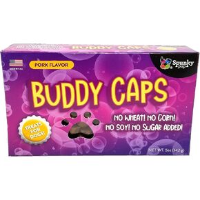 قبعات Spunky Pup Buddy للكلاب، بنكهة لحم الخنزير، 5 أونصة (6102)