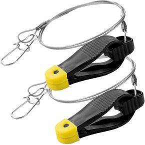 Power Grip Line Release Clips with 18-Inch Leader for Planer Board, Downrigger Release Clips for Planer Board Trolling Fishing
