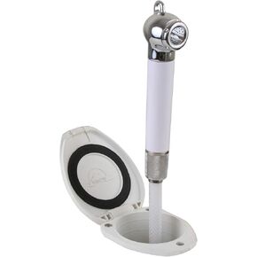 Scandvik Recessed Shower w/6' White Hose - Push-Button