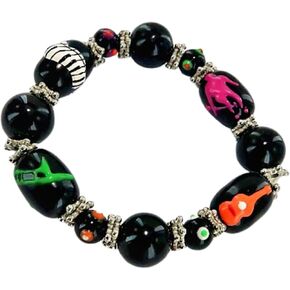 Piano Music Notes Bracelet - Teacher Appreciation Gift - Glass Beaded Bracelet - Beaded Bracelet For Women Gifts Teacher